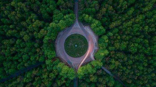 景觀公園鳥(niǎo)瞰圖手繪（景觀公園鳥(niǎo)瞰圖手繪圖片）