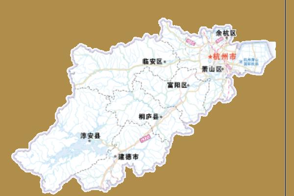 杭州八大區(qū)域劃分圖高清（杭州市最新行政區(qū)劃圖）